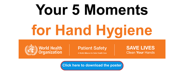 Your 5 Moments for Hand Hygiene poster